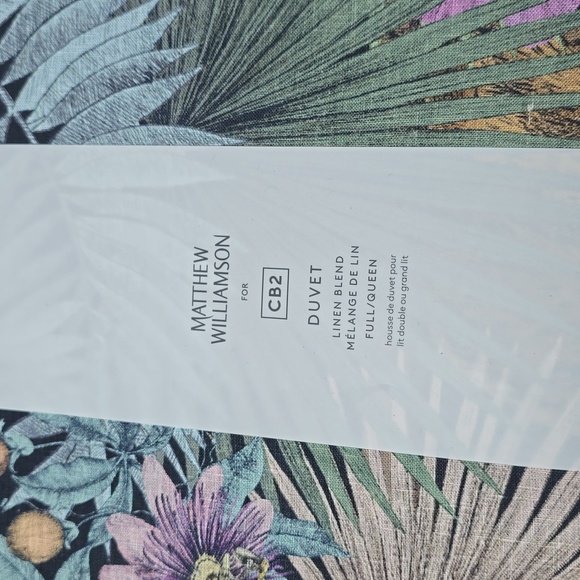 ❤️BUY 2 GET 1 FREE Palm Grove Linen Full/Queen Duvet Cover - Picture 7 of 12